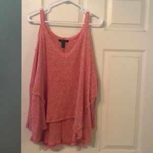 Cold shoulder sweater